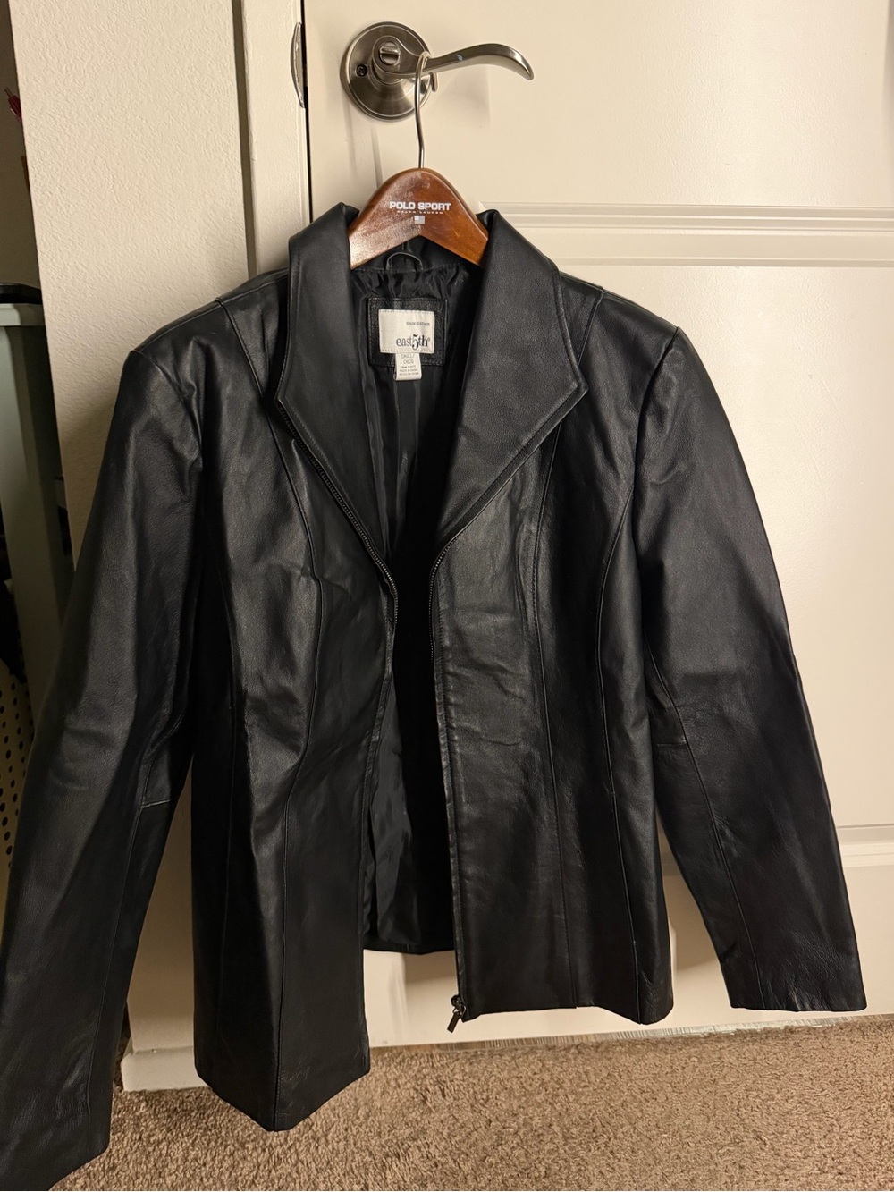 East 5th Black Leather Jacket - Women's